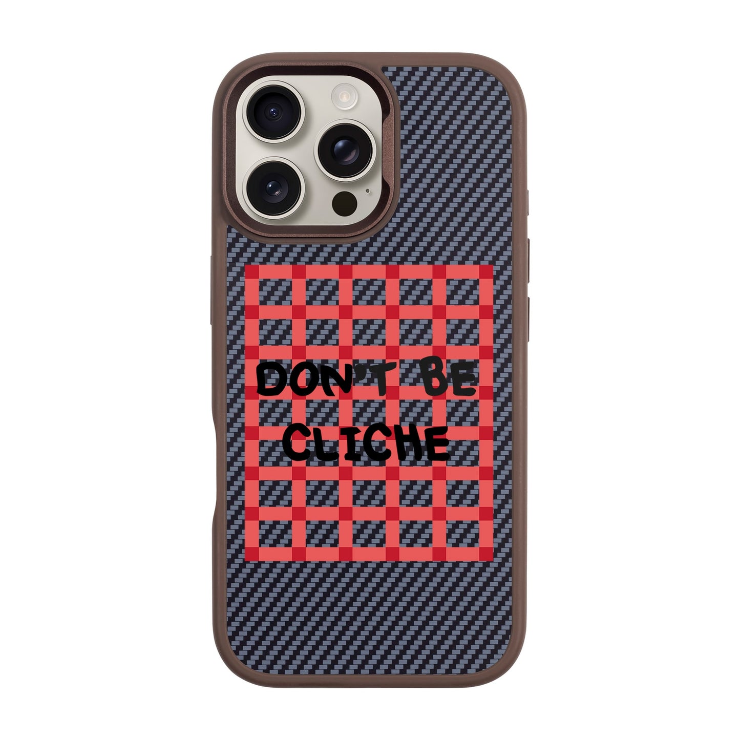 DON'T BE CLICHE-iPhone 16 Pro Max Plaid Kılıf MagSafe Özellikli