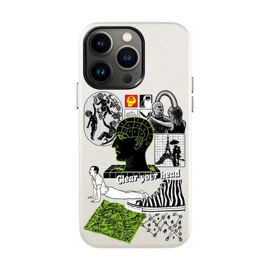 CLEAR YOUR HEAD-iPhone 13 Mini Leather Kılıf