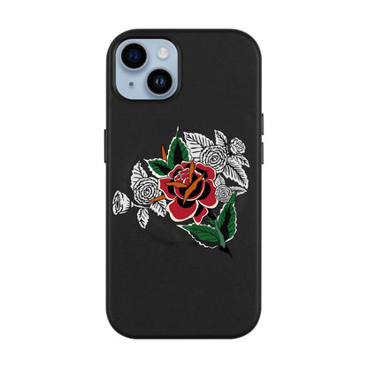DRY ROSE-iPhone 14 Plus Leather Kılıf MagSafe Özellikli