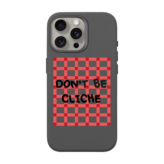 DON'T BE CLICHE-iPhone 15 Pro Max Leather Premium Kılıf MagSafe Özellikli