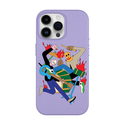 MONSTER MASH-iPhone 14 Pro Max Leather Kılıf MagSafe Özellikli