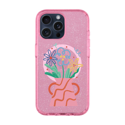 PINK VASE-iPhone 15 Pro Max Shiny Kılıf MagSafe Özellikli
