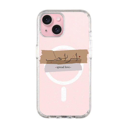 SPREAD LOVE-iPhone 14 Plus Shiny Kılıf MagSafe Özellikli