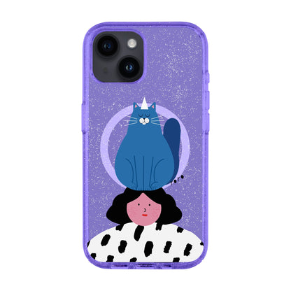 NAUGHTY CAT-iPhone 14 Shiny Kılıf MagSafe Özellikli