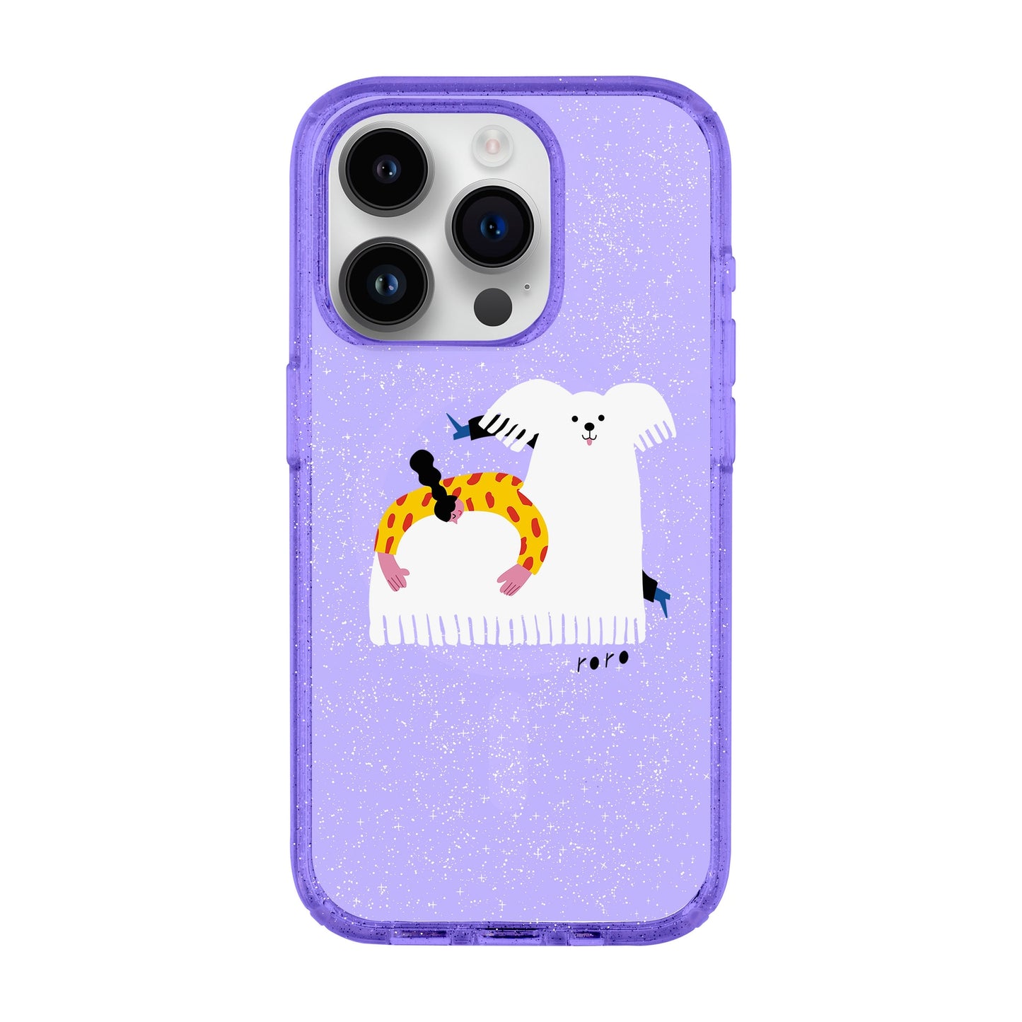 FANCY DOG-iPhone 14 Pro Shiny Kılıf MagSafe Özellikli