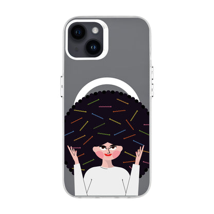 TANGLES OF HAPPINESS-iPhone 14 Plus Hold Kılıf MagSafe Özellikli