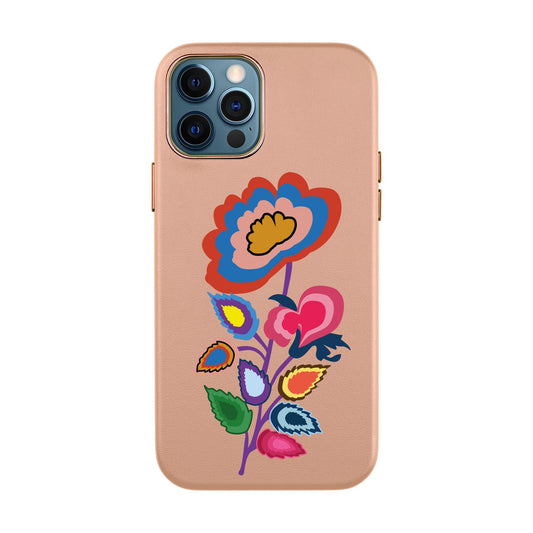KNITTED FLOWER-iPhone Xs Max Leather Kılıf