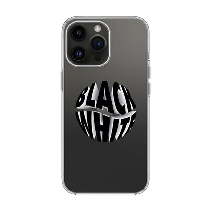 BLACK WHITE-iPhone 14 Pro Max Solid Kılıf