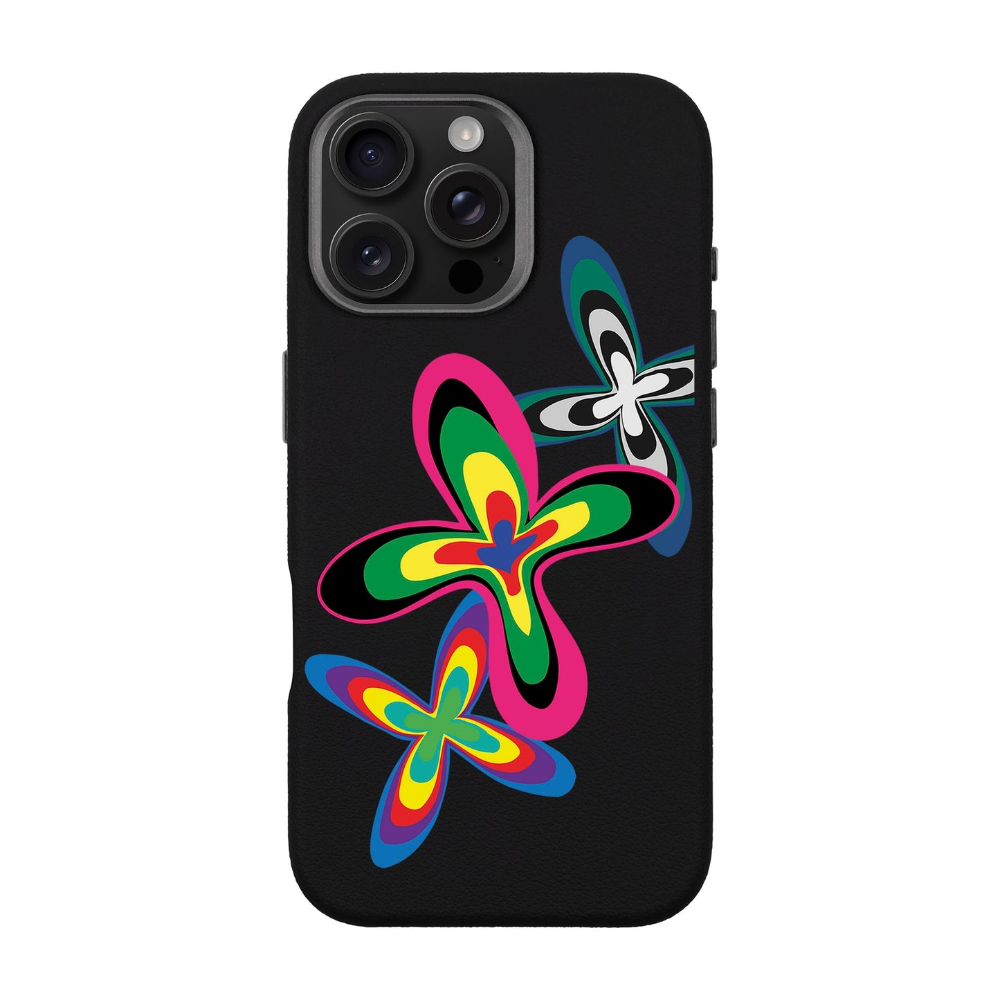 COLOR FLOWER-iPhone 16 Pro Max Leather Premium Kılıf MagSafe Özellikli