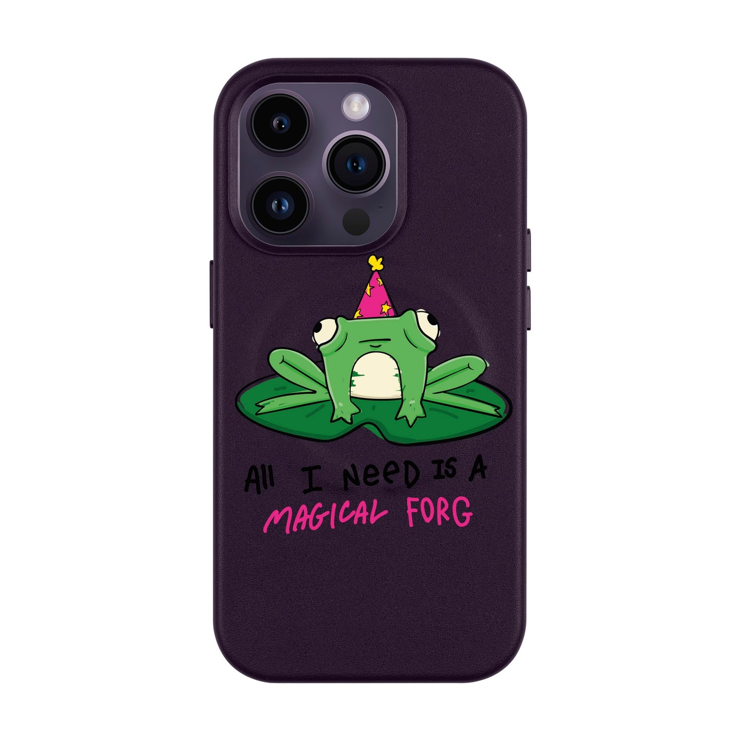 FORG-Leather Kılıf MagSafe Özellikli - iPhone 14 Pro