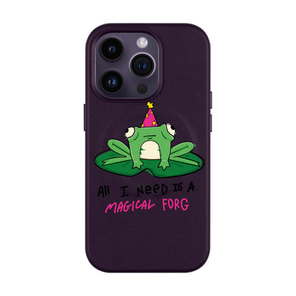 FORG-Leather Kılıf MagSafe Özellikli - iPhone 14 Pro