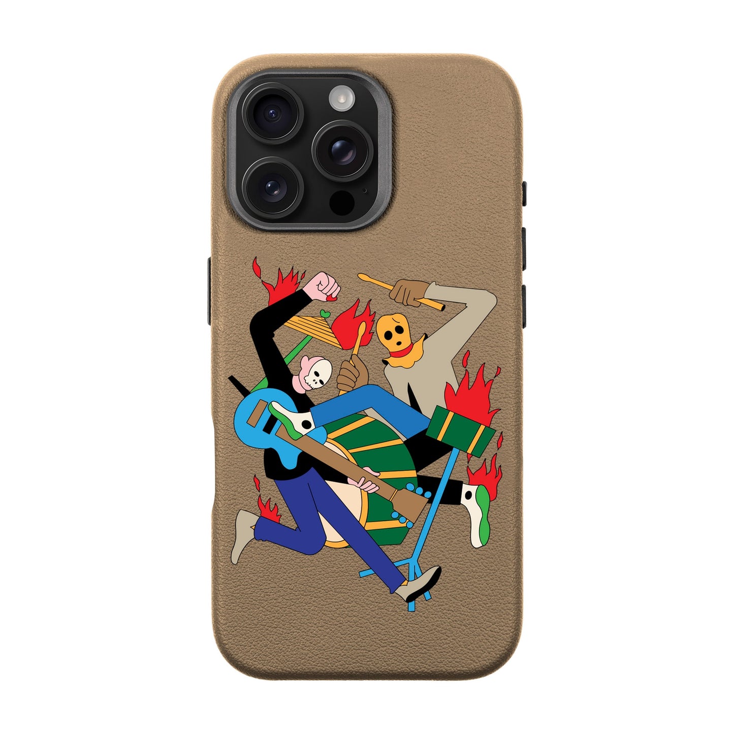 MONSTER MASH-iPhone 16 Pro Max Leather Premium Kılıf MagSafe Özellikli