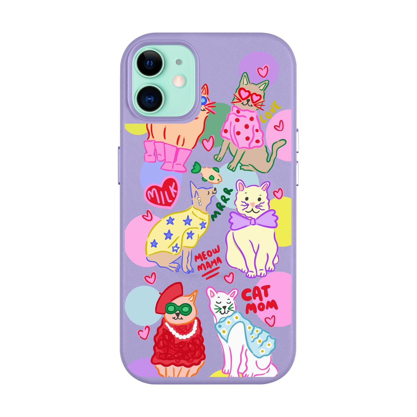 CAT MOM-Leather Kılıf MagSafe Özellikli - iPhone 11