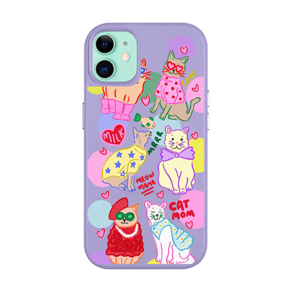 CAT MOM-Leather Kılıf MagSafe Özellikli - iPhone 11