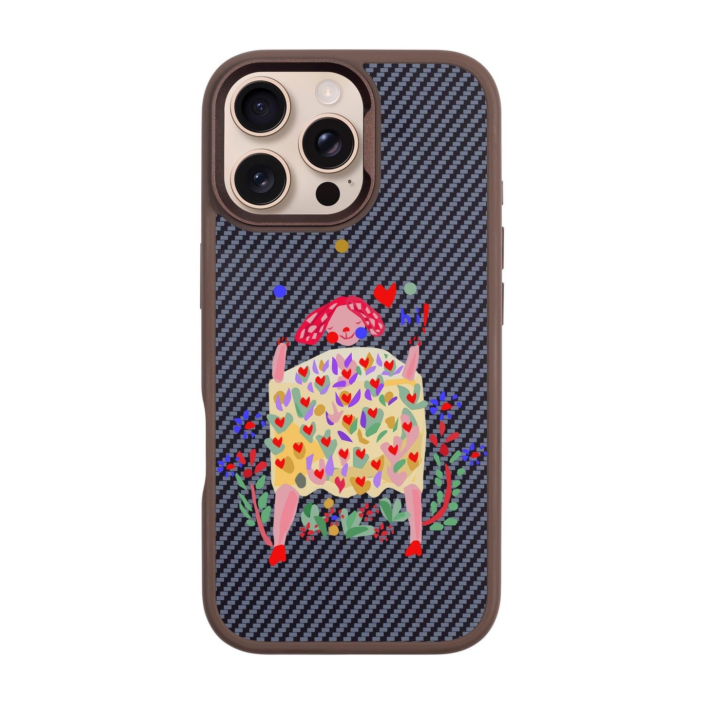 ÜÇ TOP-iPhone 16 Pro Max Plaid Kılıf MagSafe Özellikli