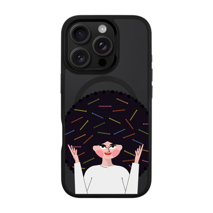TANGLES OF HAPPINESS-iPhone 16 Pro Rise Kılıf MagSafe Özellikli