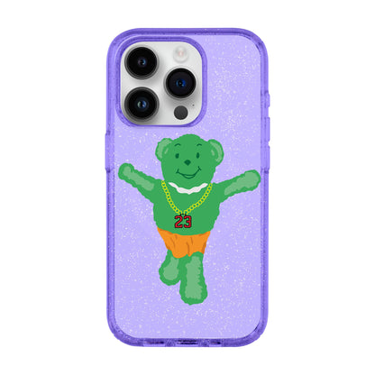GREEN BEAR-iPhone 14 Pro Shiny Kılıf MagSafe Özellikli