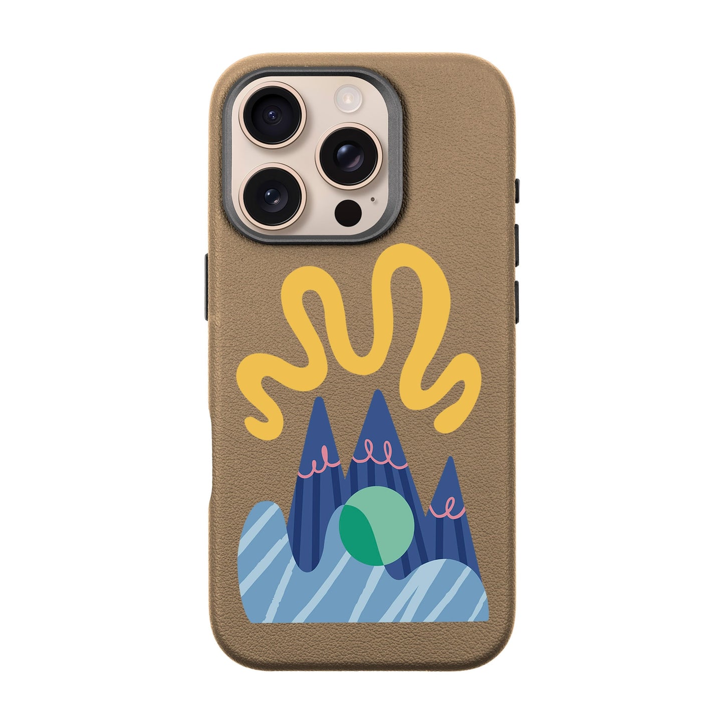 MOUNTAIN-iPhone 16 Pro Leather Premium Kılıf MagSafe Özellikli