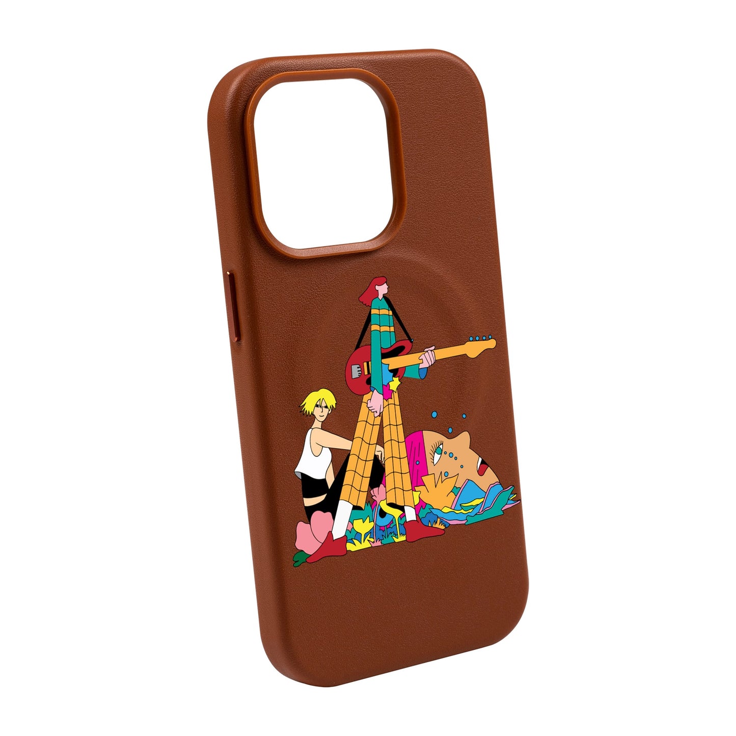 HER BAND-iPhone 14 Pro Max Leather Kılıf MagSafe Özellikli