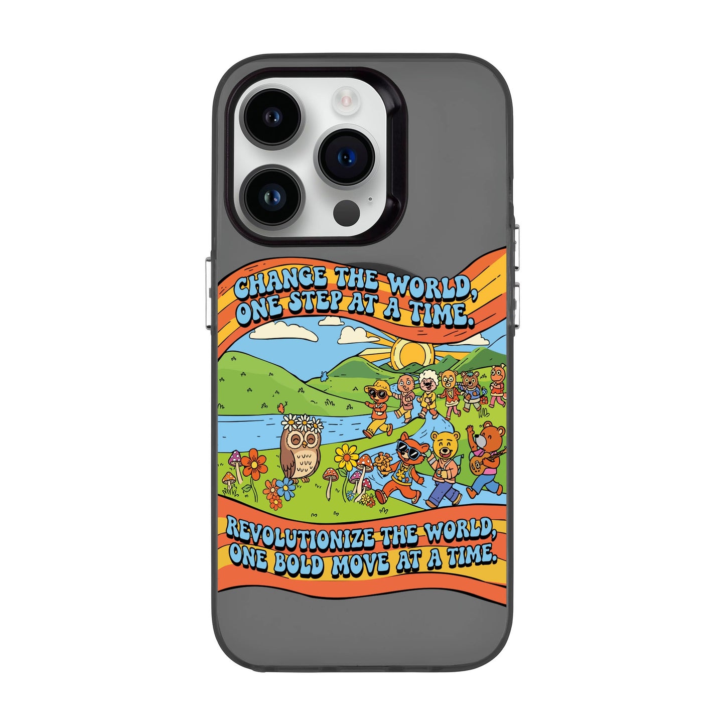 CHANGE THE WORLD-Hold Kılıf MagSafe Özellikli - iPhone 14 Pro