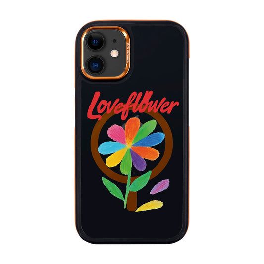 LOVE FLOWER-iPhone 11 Dark Kılıf MagSafe Özellikli