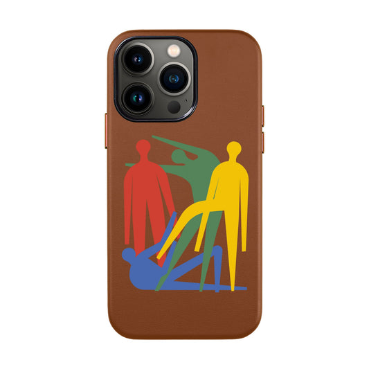 MANBOS-iPhone 13 Pro Max Leather Kılıf