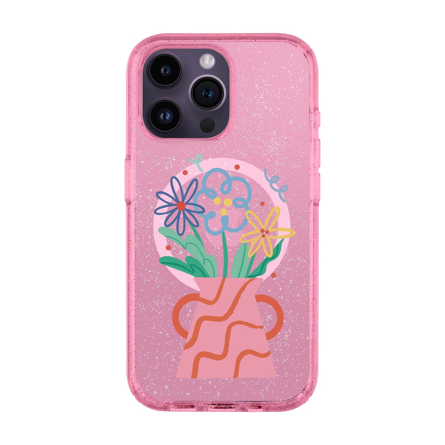 PINK VASE-iPhone 14 Pro Max Shiny Kılıf MagSafe Özellikli