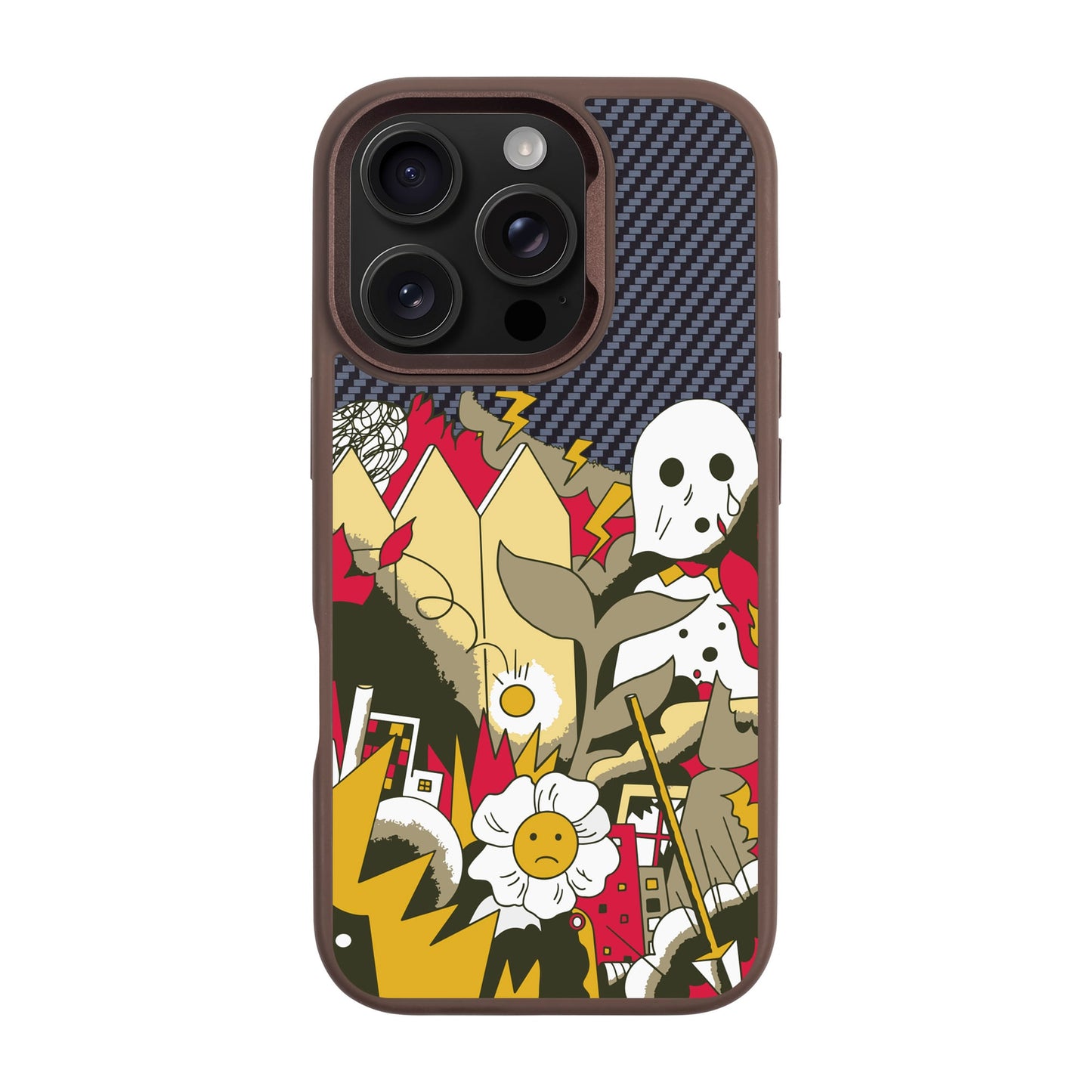 EVERYTHING IS BURNING-Plaid Kılıf MagSafe Özellikli - iPhone 16 Pro