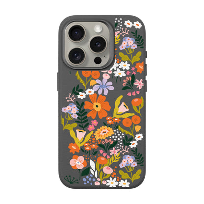 FLOWER-iPhone 15 Pro Leather Premium Kılıf MagSafe Özellikli