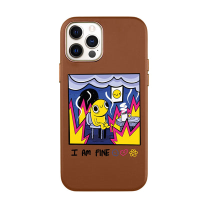 I AM FINE-iPhone 7 Plus / 8 Plus Leather Kılıf