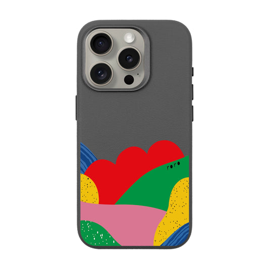 FLAG-iPhone 15 Pro Leather Premium Kılıf MagSafe Özellikli
