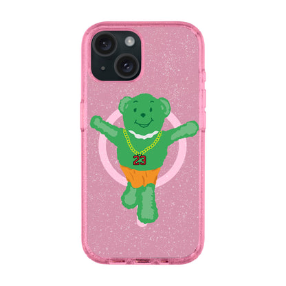 GREEN BEAR-iPhone 15 Plus Shiny Kılıf MagSafe Özellikli