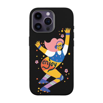 ENJOY-iPhone 14 Pro Max Leather Premium Kılıf MagSafe Özellikli