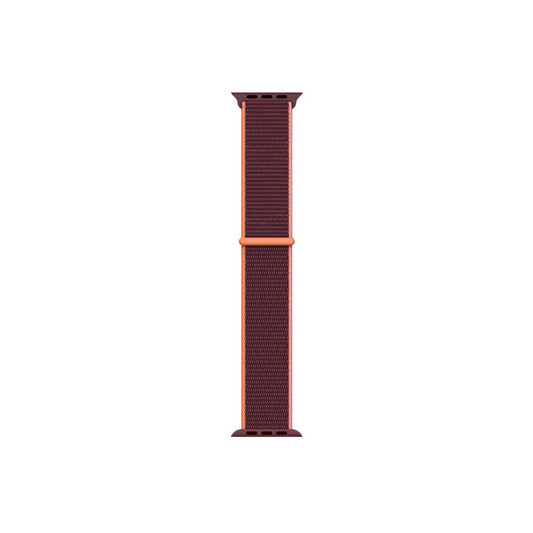 Apple Watch Velcro Kordon-Burgundy Orange
