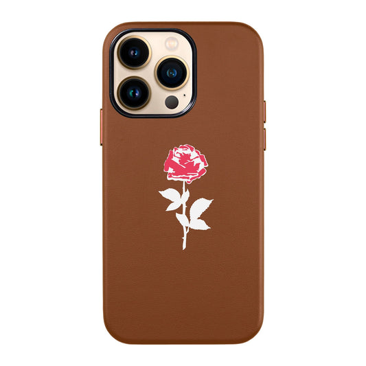 NATUREL ROSE-iPhone 13 Pro Max Leather Kılıf