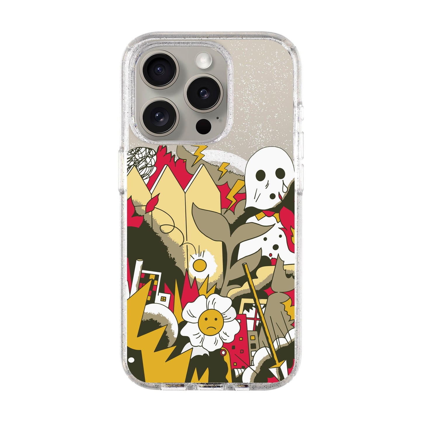 EVERYTHING IS BURNING-Shiny Kılıf MagSafe Özellikli - iPhone 15 Pro