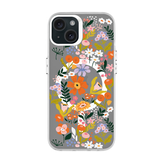FLOWER-iPhone 15 Plus Hold Kılıf MagSafe Özellikli