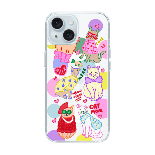 CAT MOM-iPhone 15 Solid Kılıf MagSafe Özellikli