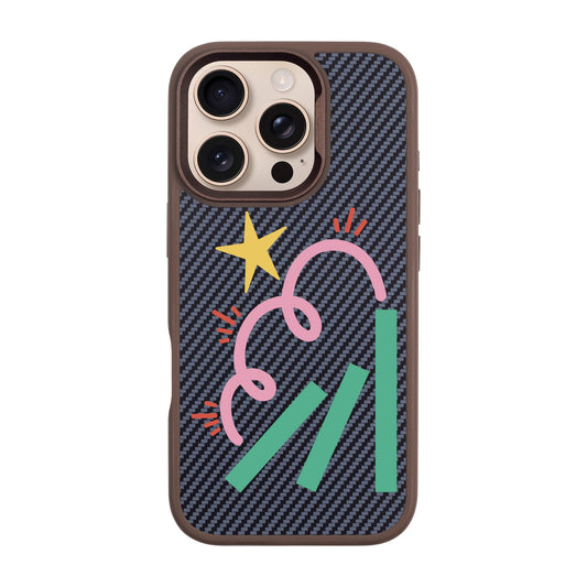 DOMINO-iPhone 16 Pro Plaid Kılıf MagSafe Özellikli