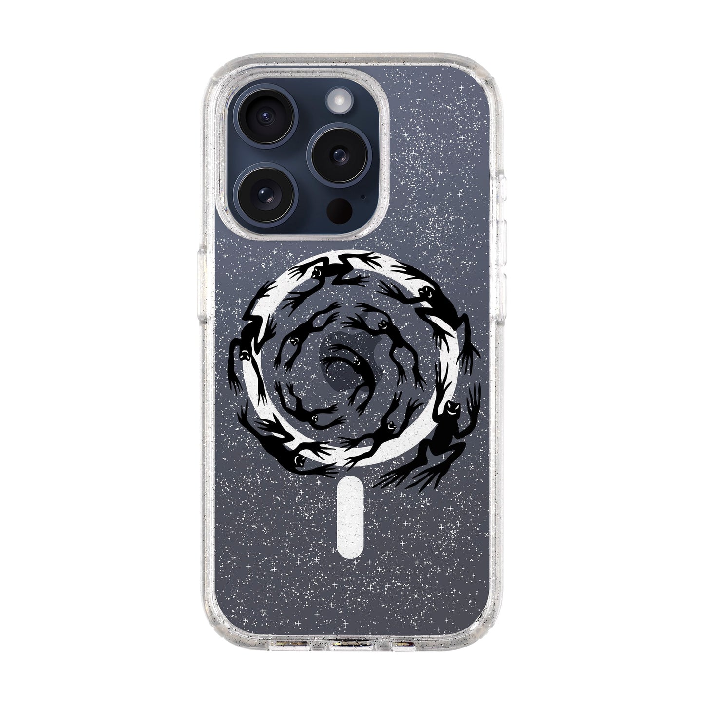 SWIRLING FROGS-Shiny Kılıf MagSafe Özellikli - iPhone 15 Pro