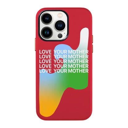 LOVE YOUR MOTHER-iPhone 13 Pro Max Leather Kılıf