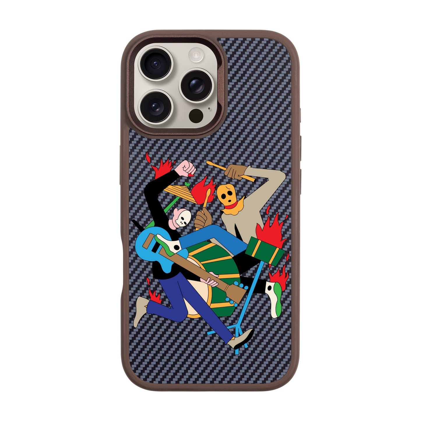 MONSTER MASH-iPhone 16 Pro Max Plaid Kılıf MagSafe Özellikli
