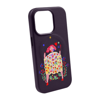 ÜÇ TOP-Leather Kılıf MagSafe Özellikli - iPhone 14 Pro