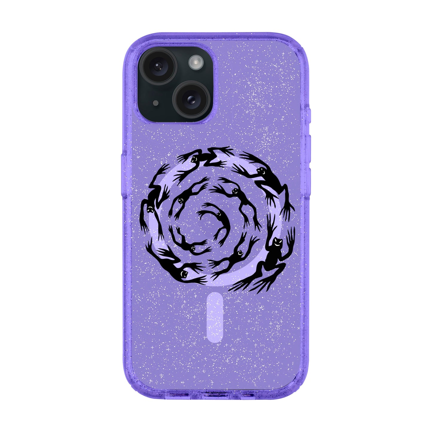 SWIRLING FROGS-iPhone 15 Shiny Kılıf MagSafe Özellikli