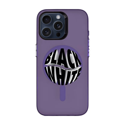 BLACK WHITE-iPhone 13 Pro Max Hold Kılıf MagSafe Özellikli