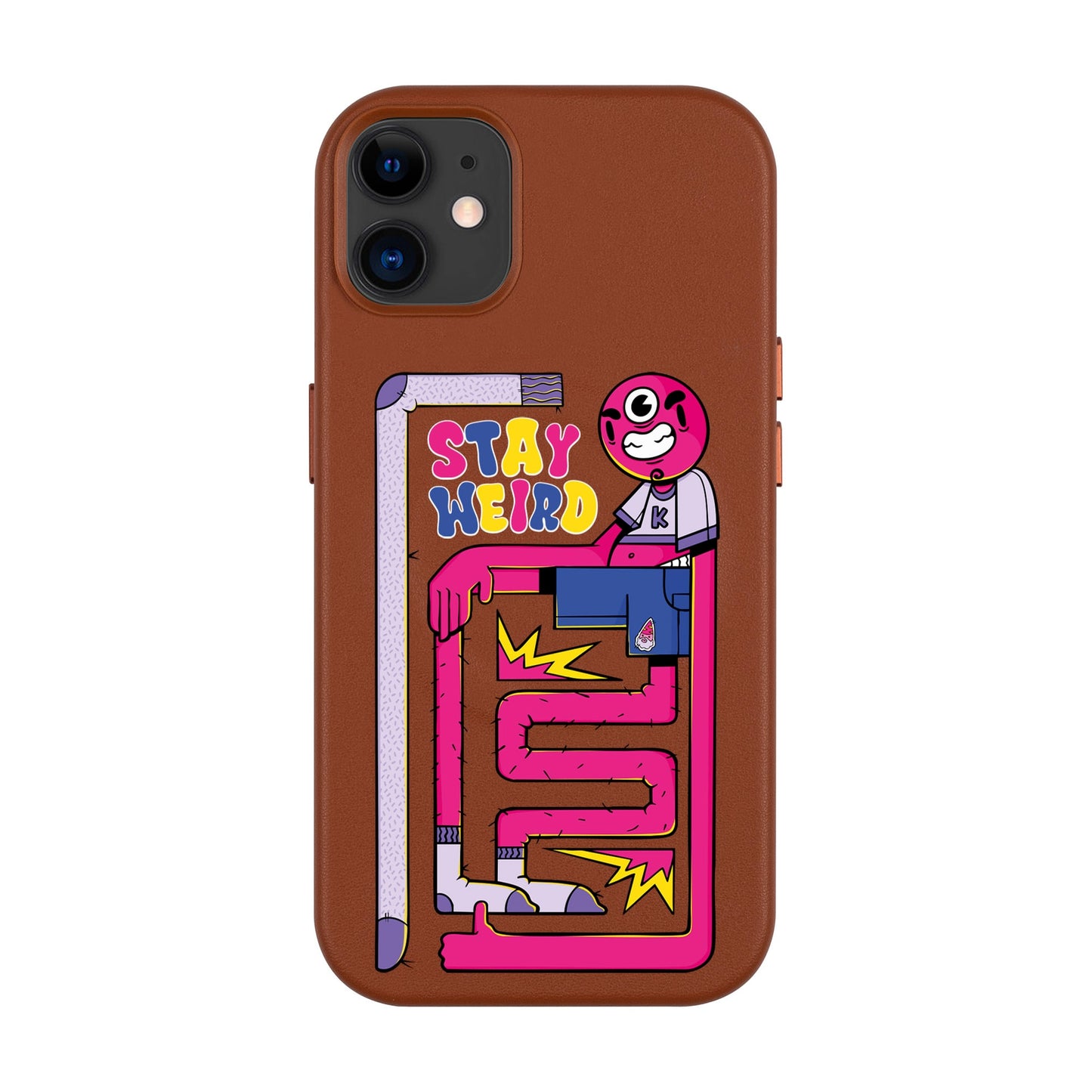 OG TOOTHY-Leather Kılıf MagSafe Özellikli - iPhone 11