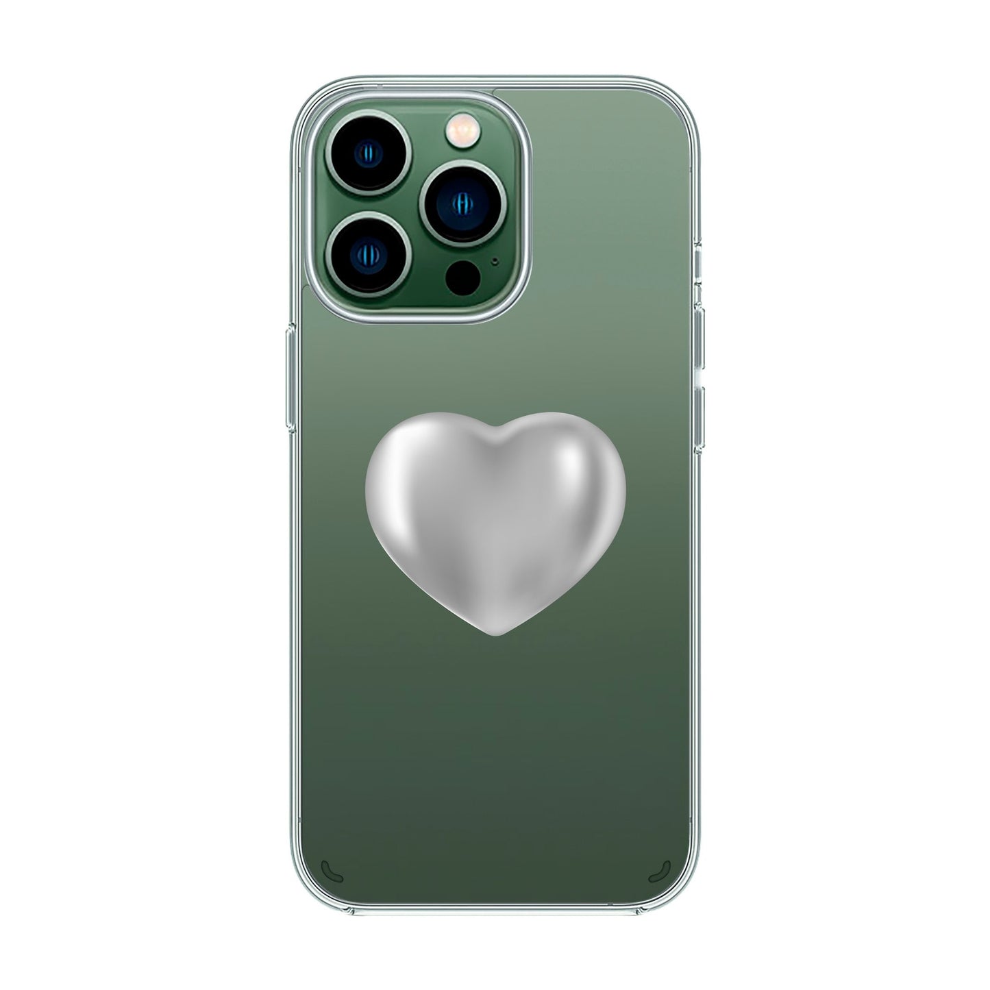 SILVER HEART-iPhone 12 Pro Max Solid Kılıf