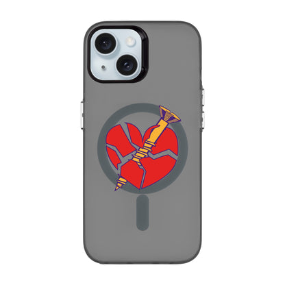 BROKEN HEART-iPhone 15 Hold Kılıf MagSafe Özellikli
