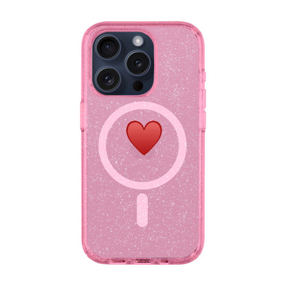 SPREAD HEART-iPhone 15 Pro Shiny Kılıf MagSafe Özellikli