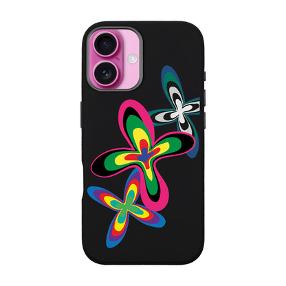 COLOR FLOWER-iPhone 16 Plus Leather Premium Kılıf MagSafe Özellikli